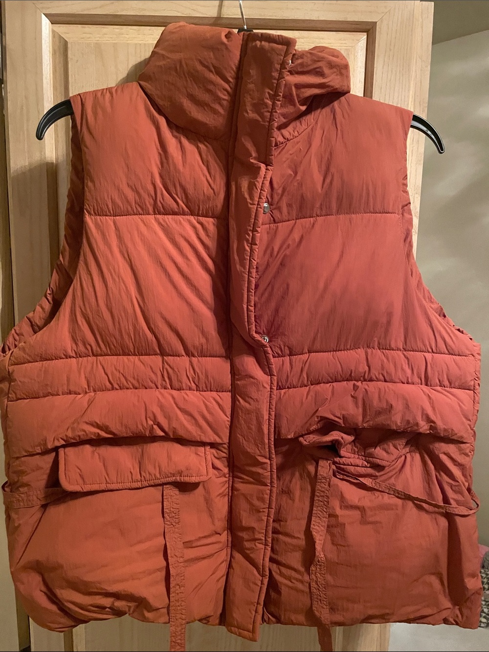HYFVE Quilted Shell Vest in Orange